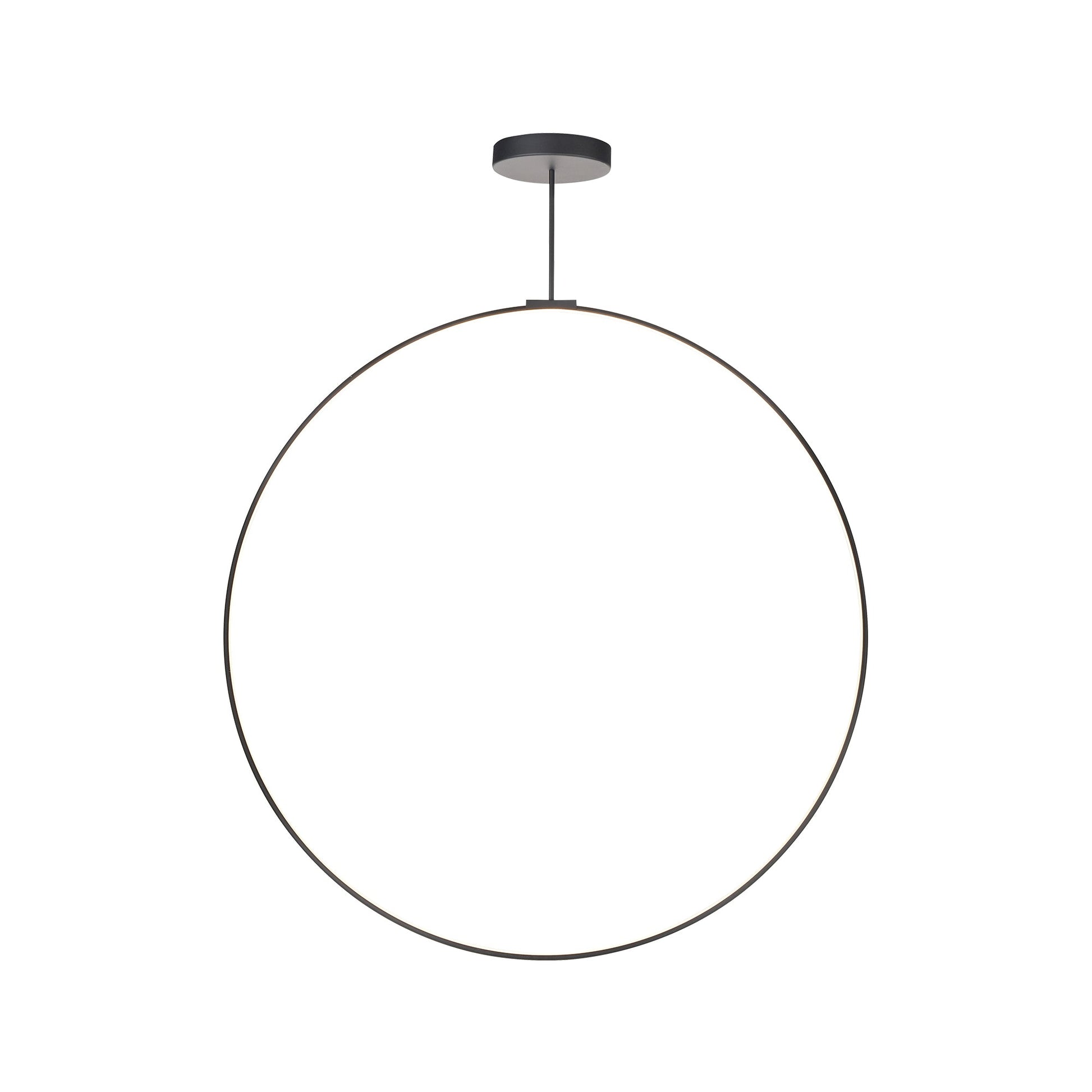 Kuzco Cirque PD82560-BK-UNV-010 Pendant Light Fixture, UL Damp Rated, Black