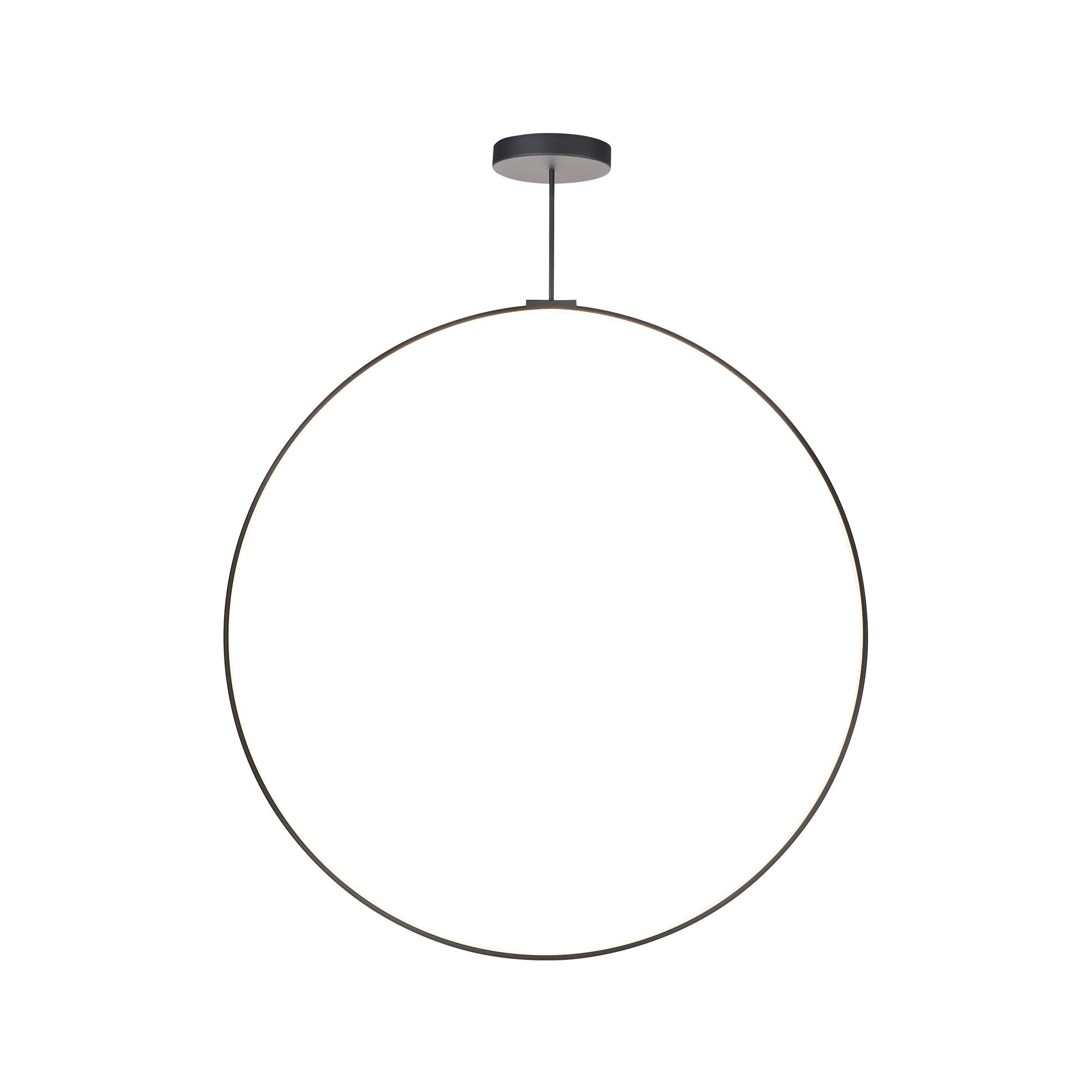 Kuzco Cirque PD82560-BK-UNV-010 Pendant Light Fixture, UL Damp Rated, Black