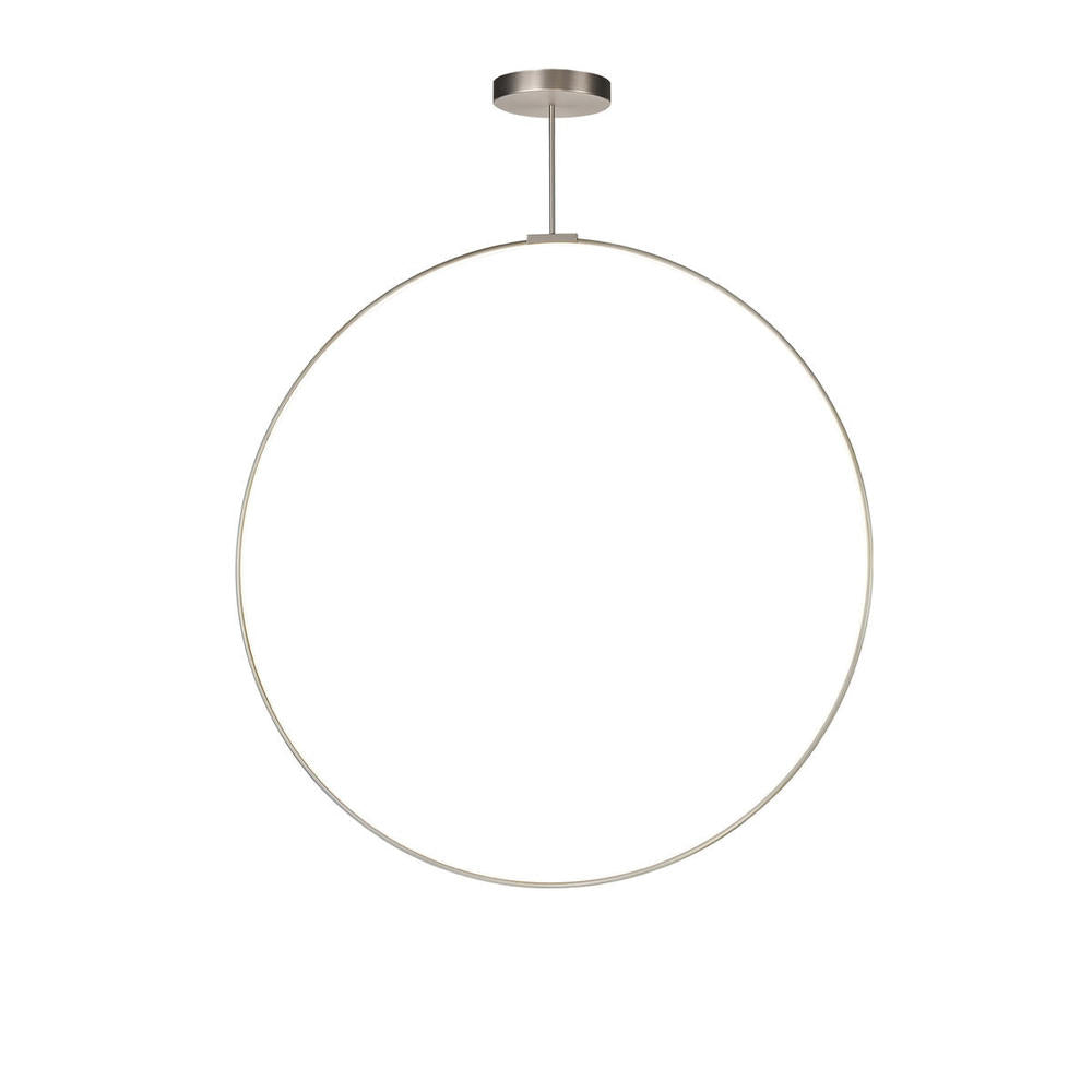 Kuzco Lighting PD82560-BN Pendant, LED Pendant Light, Flexible Silicon-Rubber Diffuser, Brushed Nickel