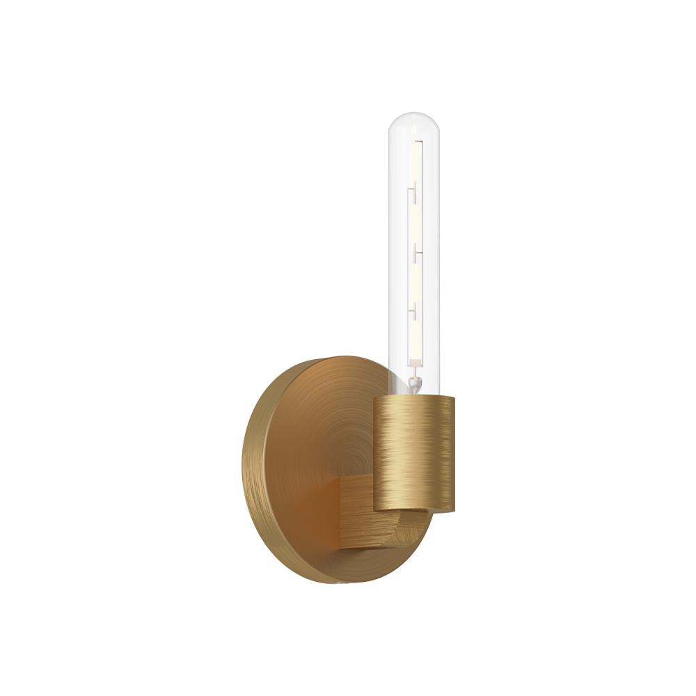 ALORA MOOD Lighting WV607201AG Wall/Vanity Light Fixture, UL Damp Rated, Aged Gold