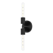 ALORA MOOD Lighting WV607202MB Vanity Light Fixture, 2 Lights, Matte Black
