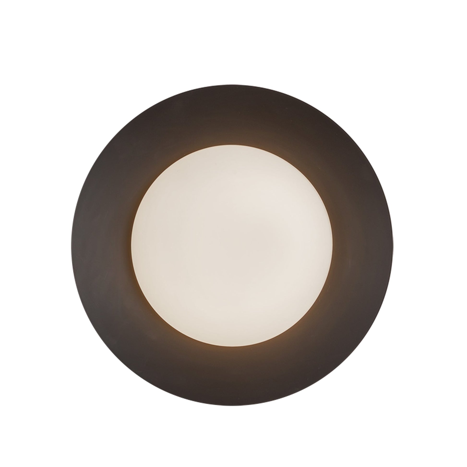Kuzco Cleo WS77909-BK/OP Wall Sconce, UL Damp Rated, Black/Opal Glass