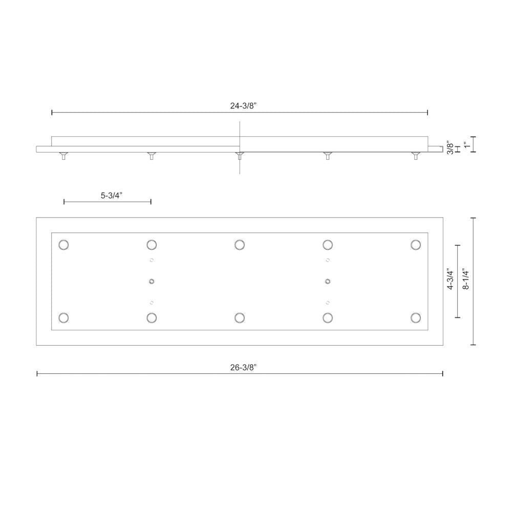 Kuzco Lighting CNP10AC-CH LED Canopy, Canopy System, Chrome