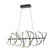 Kuzco CH96442-BK Chandeliers, 100W Watt, LED, Black