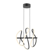 Kuzco PD96416-BK Pendant, Collide 16-in, LED, Black