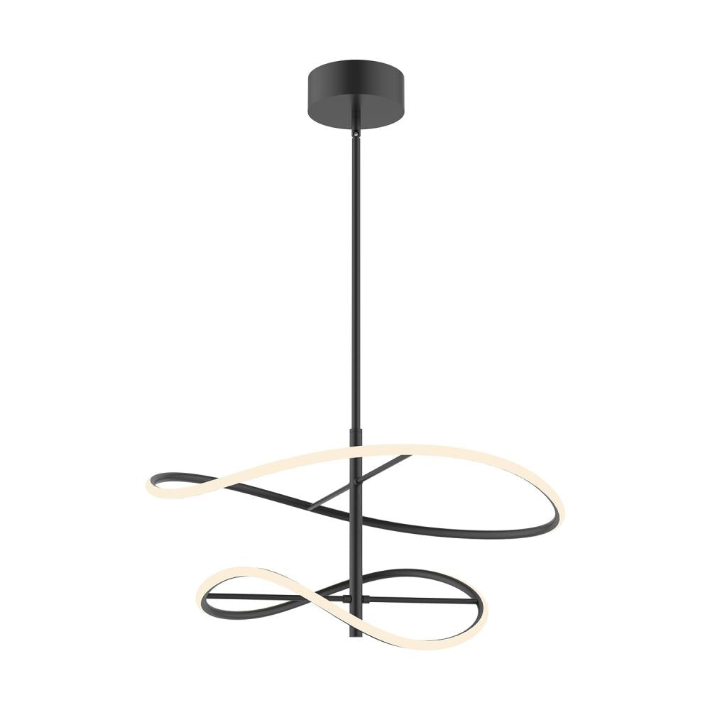Kuzco PD96424-BK Collide 24-in LED Pendant, UL Listed, Black