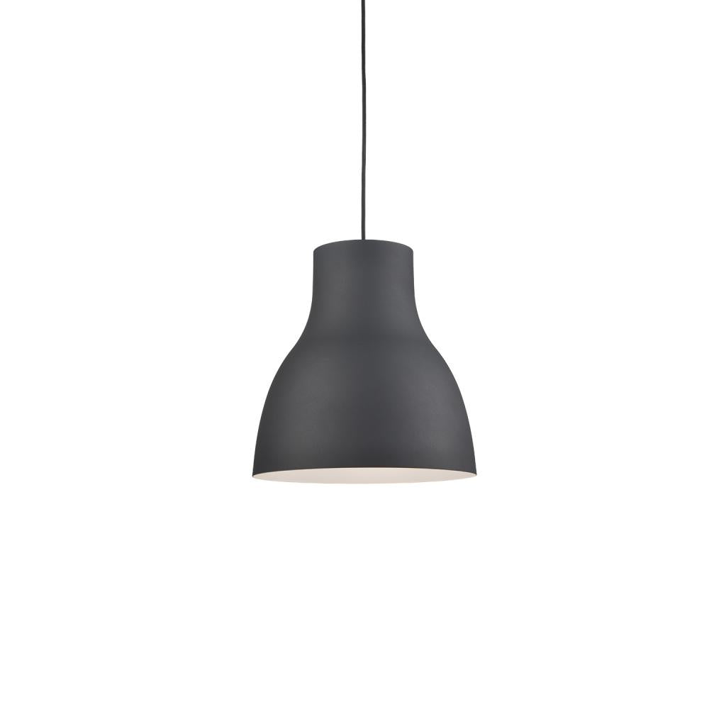 Kuzco 494216-BK Cradle 1 Light Pendant, UL Damp Rated, Black