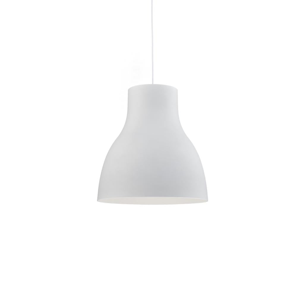 Kuzco Lighting 494224-WH Cradle 24-in White 1 Light Pendant, UL Damp Rated, White