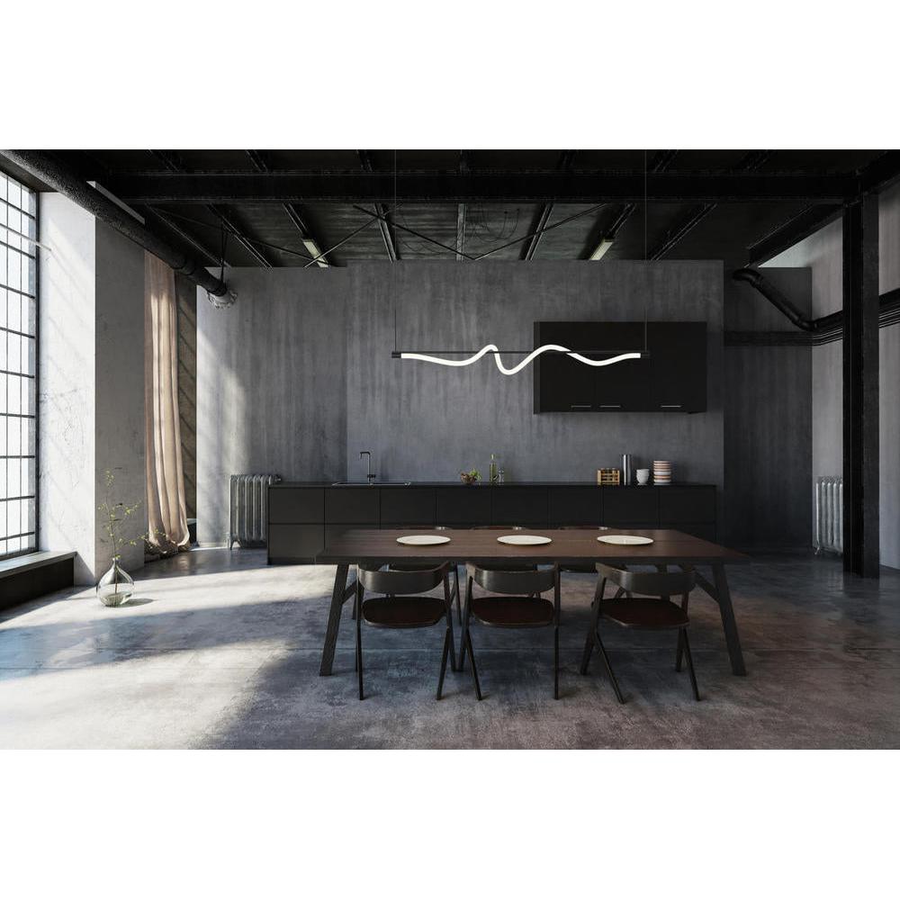 Kuzco Lighting LP95354-BK Linear Pendant, LED, Black