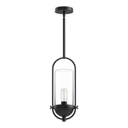ALORA MOOD Lighting PD539018MBCL Pendant Light Fixture, UL Listed, Clear Glass/Matte Black