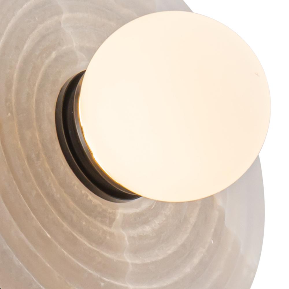 ALORA Lighting WV346214UBAR Vanity Light Fixture, UL Damp Rated, Urban Bronze/Alabaster