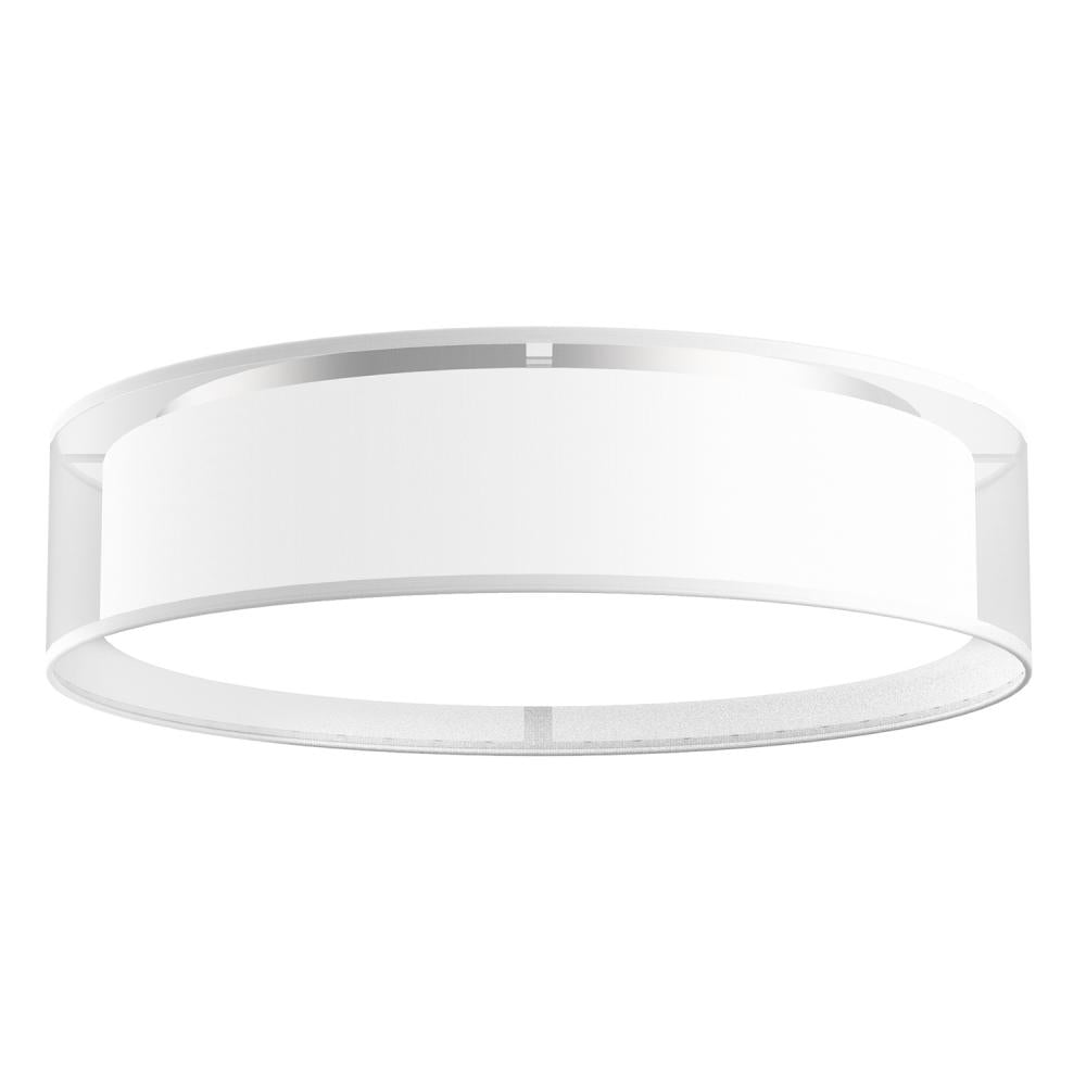 Kuzco Lighting FM7920-WOR-5CCT Flush Mount, LED, White Organza