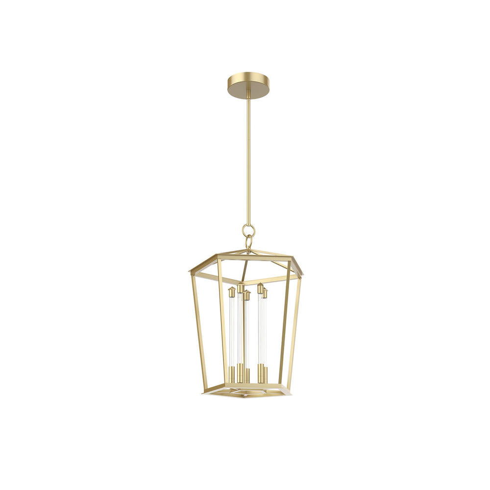 ALORA Lighting PD317122NB Delphine 22-in Natural Brass LED Pendant, UL Damp Rated, Natural Brass