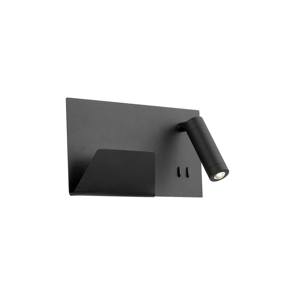 Kuzco Dorchester WS16811R-BK Wall Sconce, LED, Black