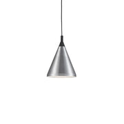 Kuzco Lighting 492710-BN/BK Pendant, 1 Light, Brushed Nickel With Black Detail