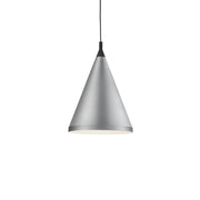 Kuzco Lighting 492716-BN/BK Pendant, 1 Light, Brushed Nickel With Black Detail