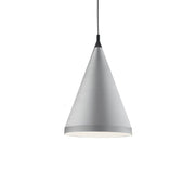 Kuzco Lighting 492722-BN/BK Pendant Light Fixture, UL Damp Rated, Brushed Nickel With Black Detail