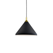 Kuzco Lighting 492814-BK/GD Pendant, 1 Light, Black With Gold Detail