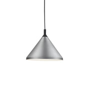 Kuzco Lighting 492814-BN/BK Pendant, 1 Light, Brushed Nickel With Black Detail