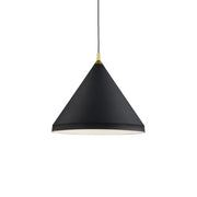 Kuzco Lighting 492824-BK/GD Pendant, 24-inch, 1 Light, Black with Gold Detail