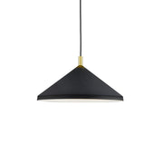 Kuzco Lighting 493118-BK/GD Pendant, 18-in, Black With Gold Detail
