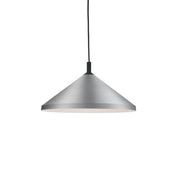 Kuzco Lighting 493118-BN/BK Pendant, 18-in Brushed Nickel With Black Detail