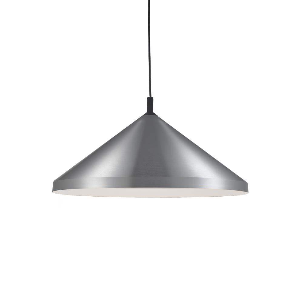 Kuzco Lighting 493126-BN/BK Pendant, 1 Light, Brushed Nickel with Black Detail