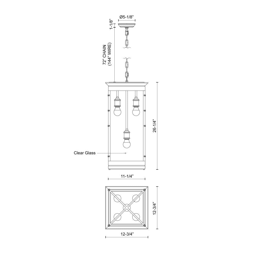 ALORA Lighting PD351018UB 5 Lights Pendant, Urban Bronze