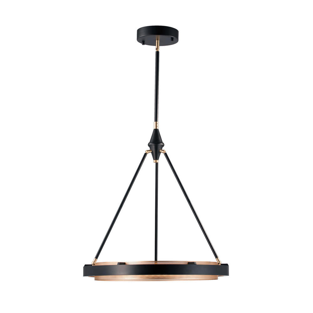 ALORA Lighting PD302724CBGS LED Pendant, 24-in, Classic Black/Gold Shimmer