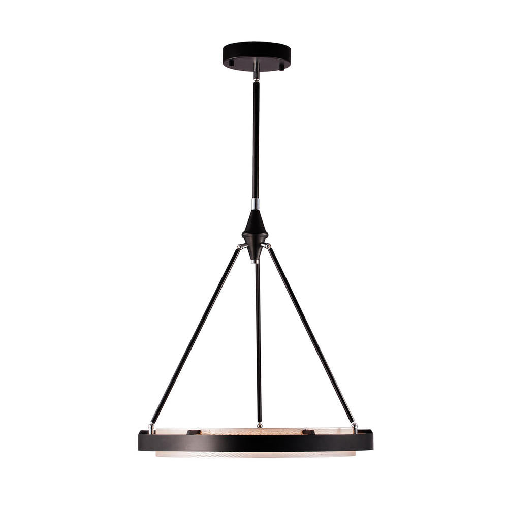 ALORA Lighting PD302724CBSS Pendant, LED, Classic Black/Silver Shimmer