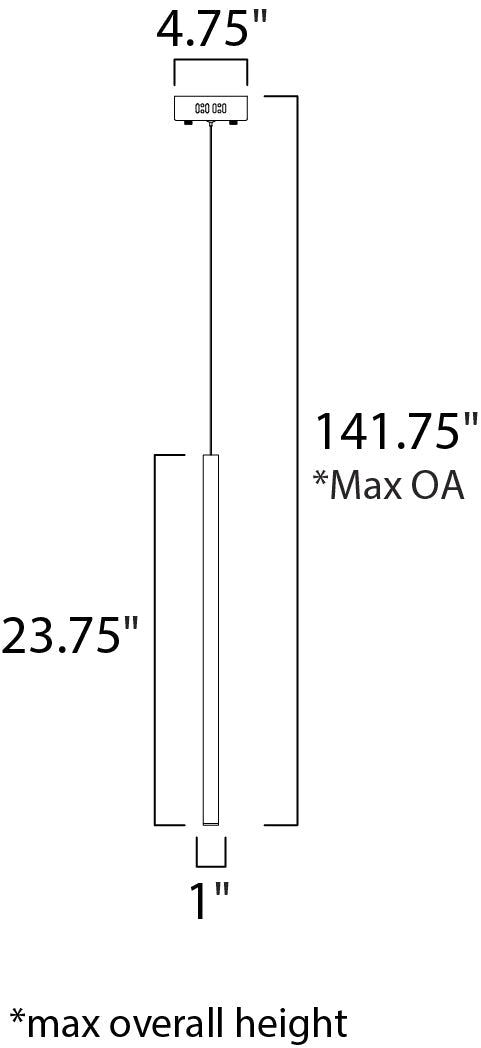 1 Inch Pendant – Polished Chrome