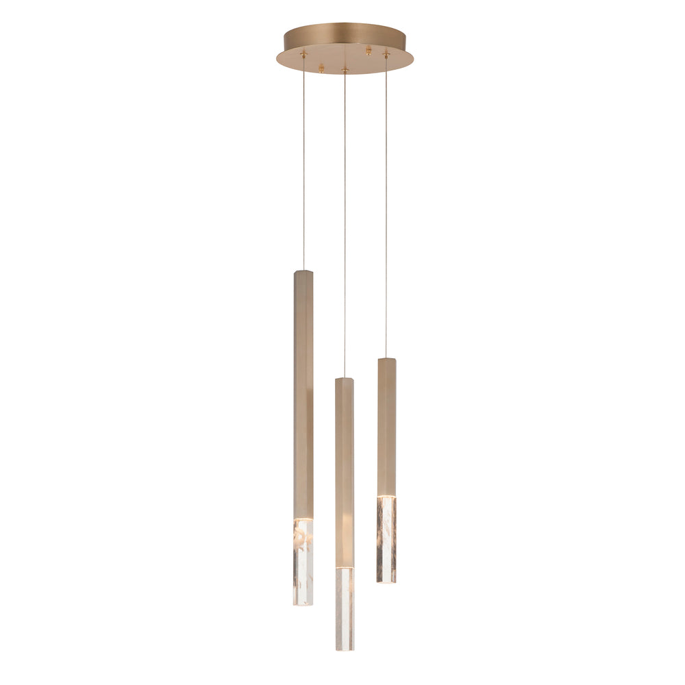 ET2 Lighting E11023-95GLD Diaphane LED 3-Light Pendant