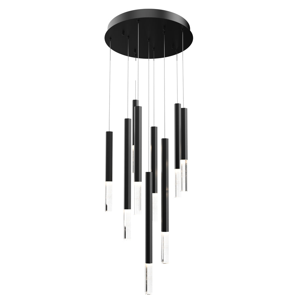 ET2 Lighting E11029-95BK Diaphane LED 9-Light Pendant