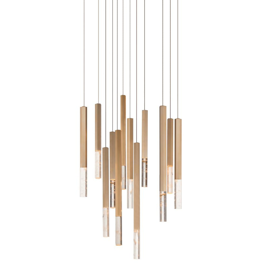 ET2 Lighting E11032-95GLD Diaphane 12-Light LED Pendant