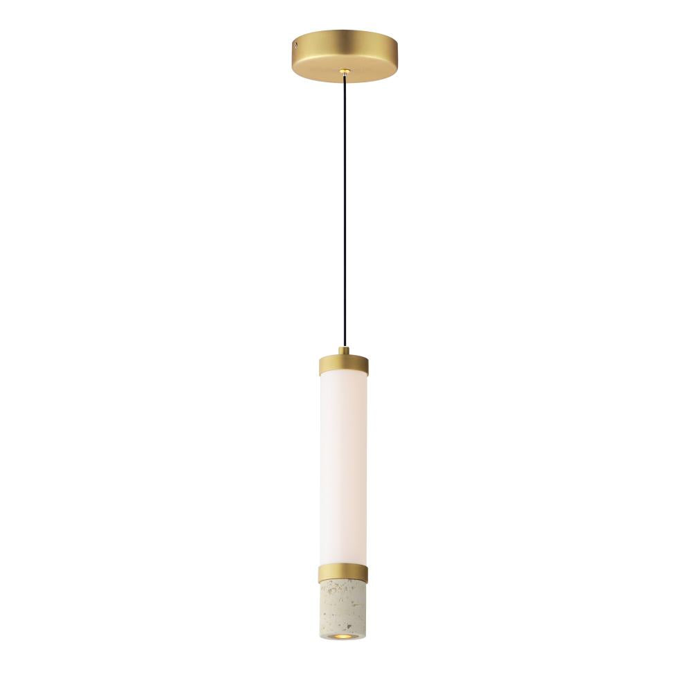 ET2 Lighting E11051-01TVGLD Travertine 1-Light LED Pendant