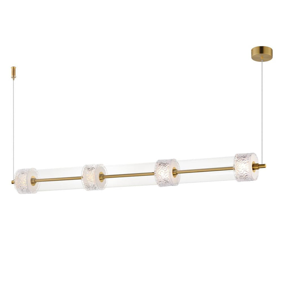ET2 Lighting E11084-124NAB Elysian 4-Light LED Linear Pendant