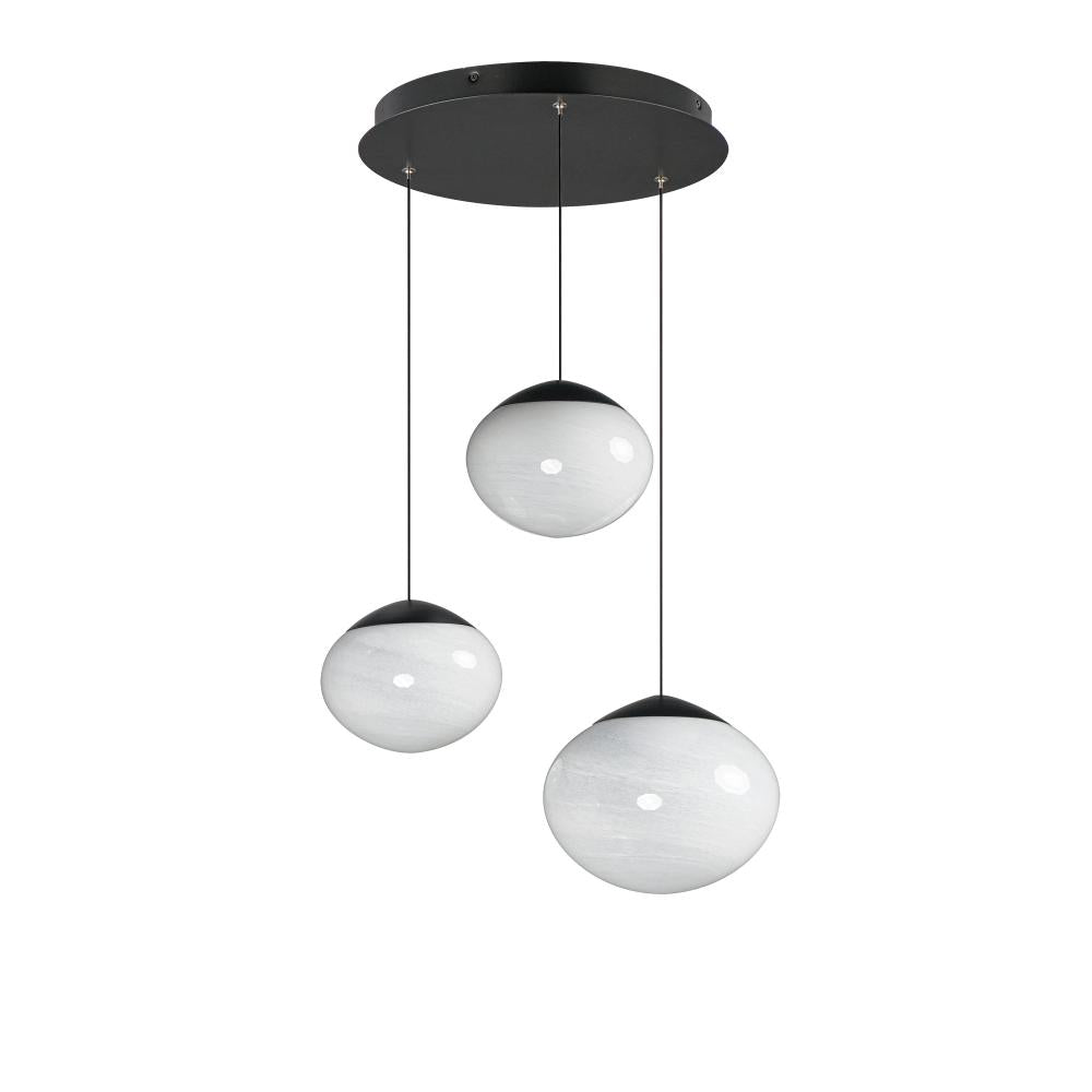 ET2 Lighting E11523-113BK Nimbus LED 3-Light Pendant