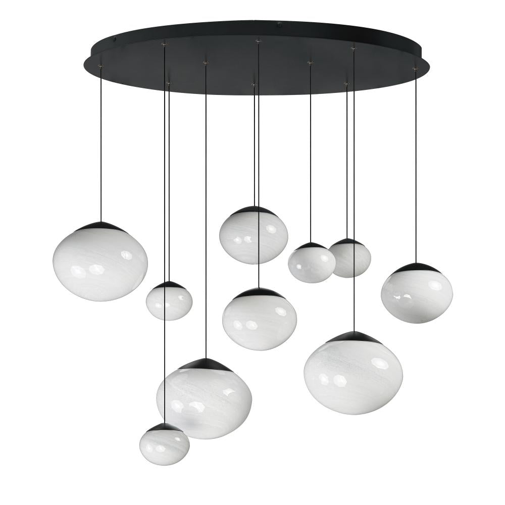 ET2 Lighting E11529-113BK Nimbus LED 10-Light Pendant