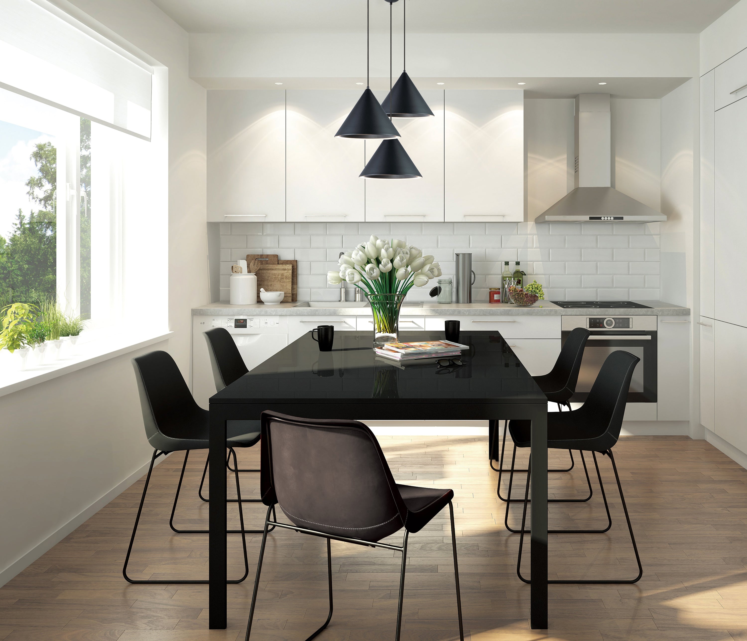 12.5 Inch Pendant – Matte White