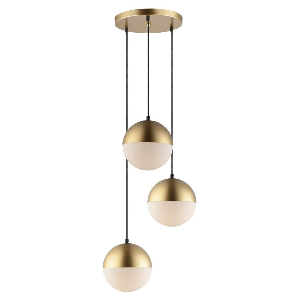 ET2 Lighting E20364-92MG Half Moon 3-Light LED Pendant
