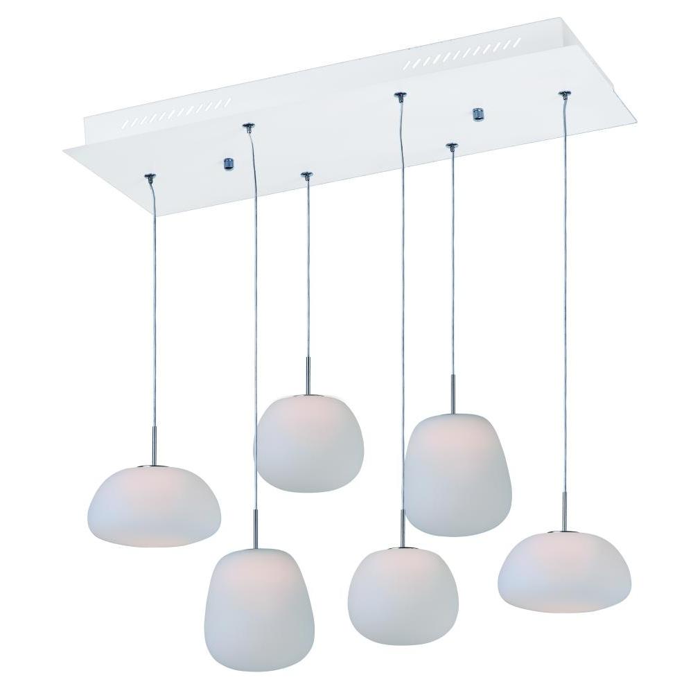 ET2 Lighting E21124-11WT Puffs 6-Light LED Pendant
