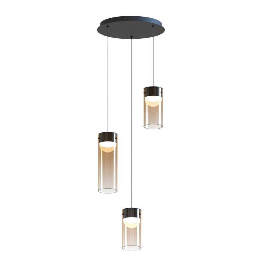 ET2 Lighting E21183-05GM Highball Amber 3-Light LED Pendant
