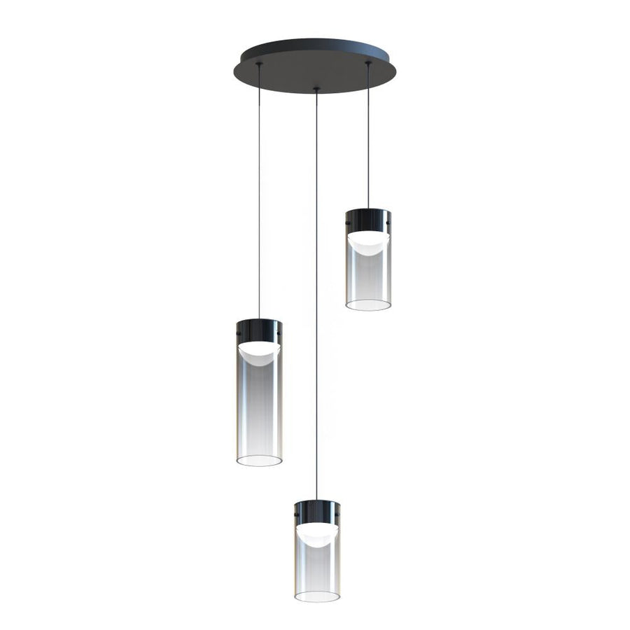 ET2 Lighting E21183-142GM Highball Smoke 3-Light LED Pendant