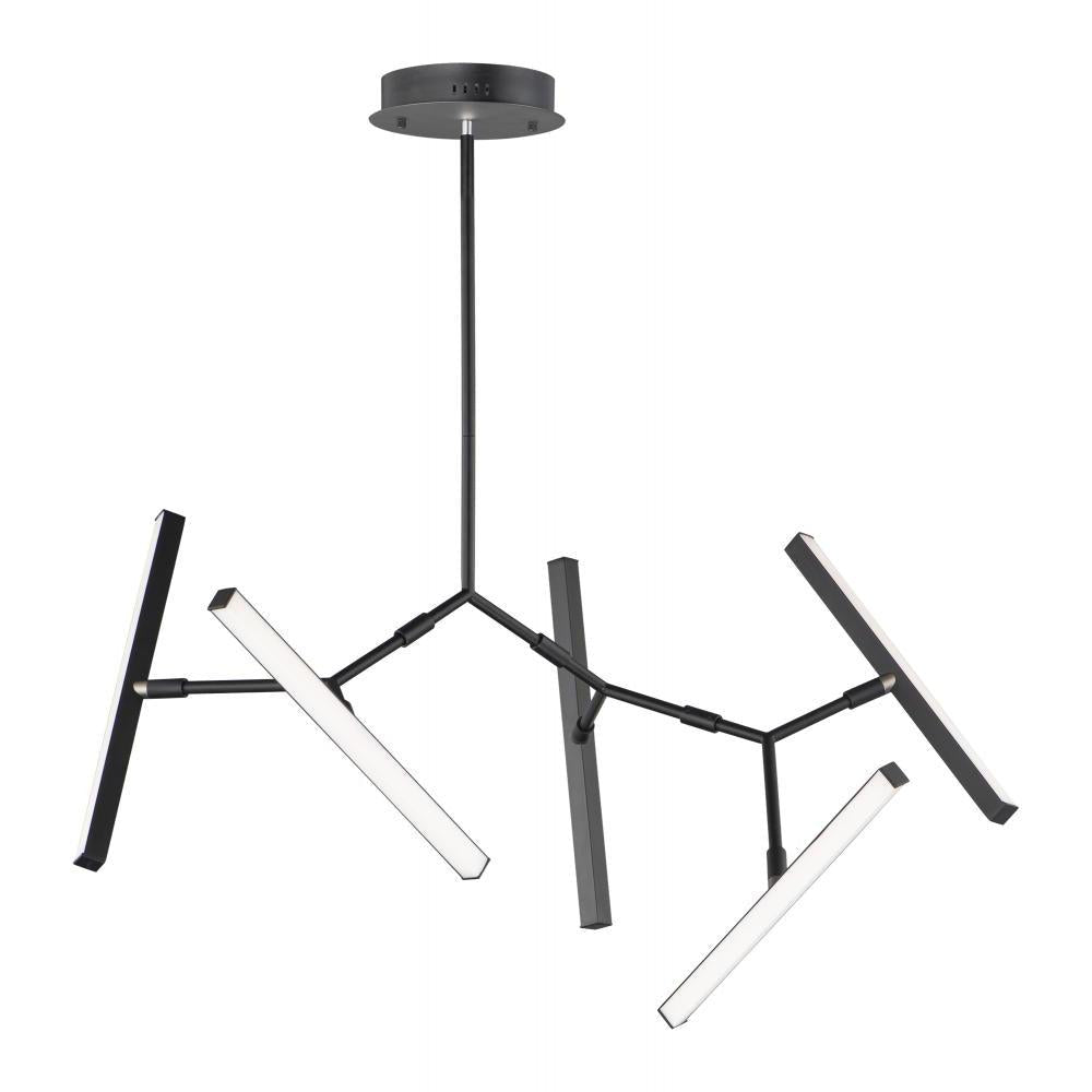 ET2 Lighting E21244-BK Robotica 5-Light LED Pendant