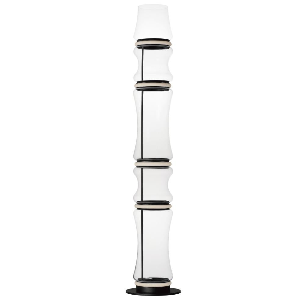 ET2 Lighting E21389-18BK Syndicate 5-Light LED Floor Lamp