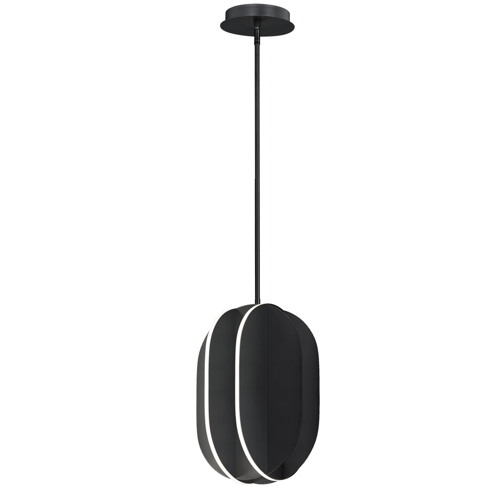 Black Single Pendant - Interval Collection, Dimmable - ET2 Lighting