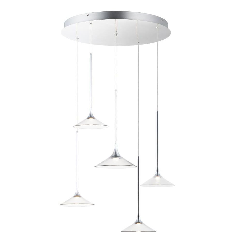 ET2 Lighting E21536-24PC Cono LED 5-Light Pendant