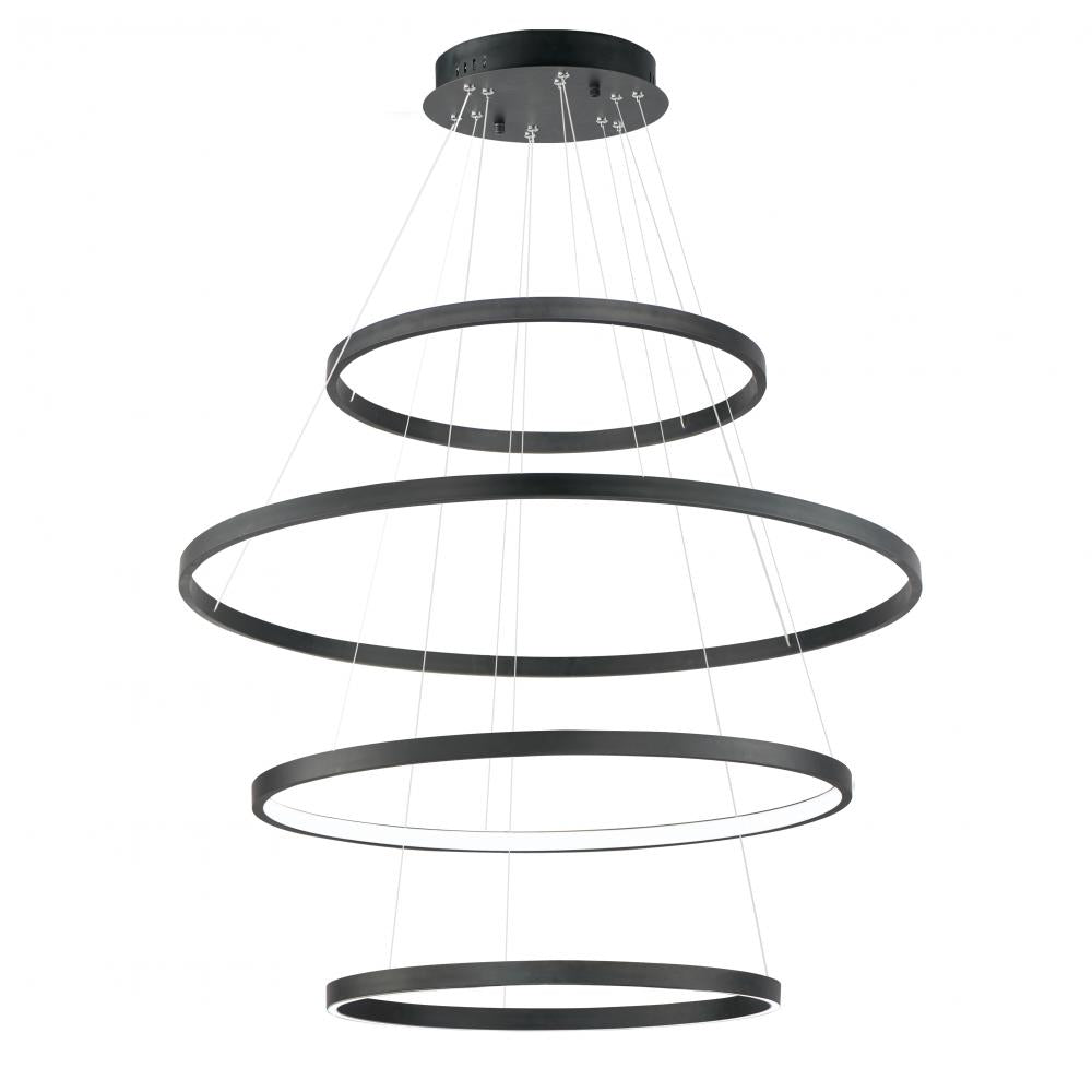 ET2 Lighting E22729-BK Groove 4-Tier LED Pendant WiZ