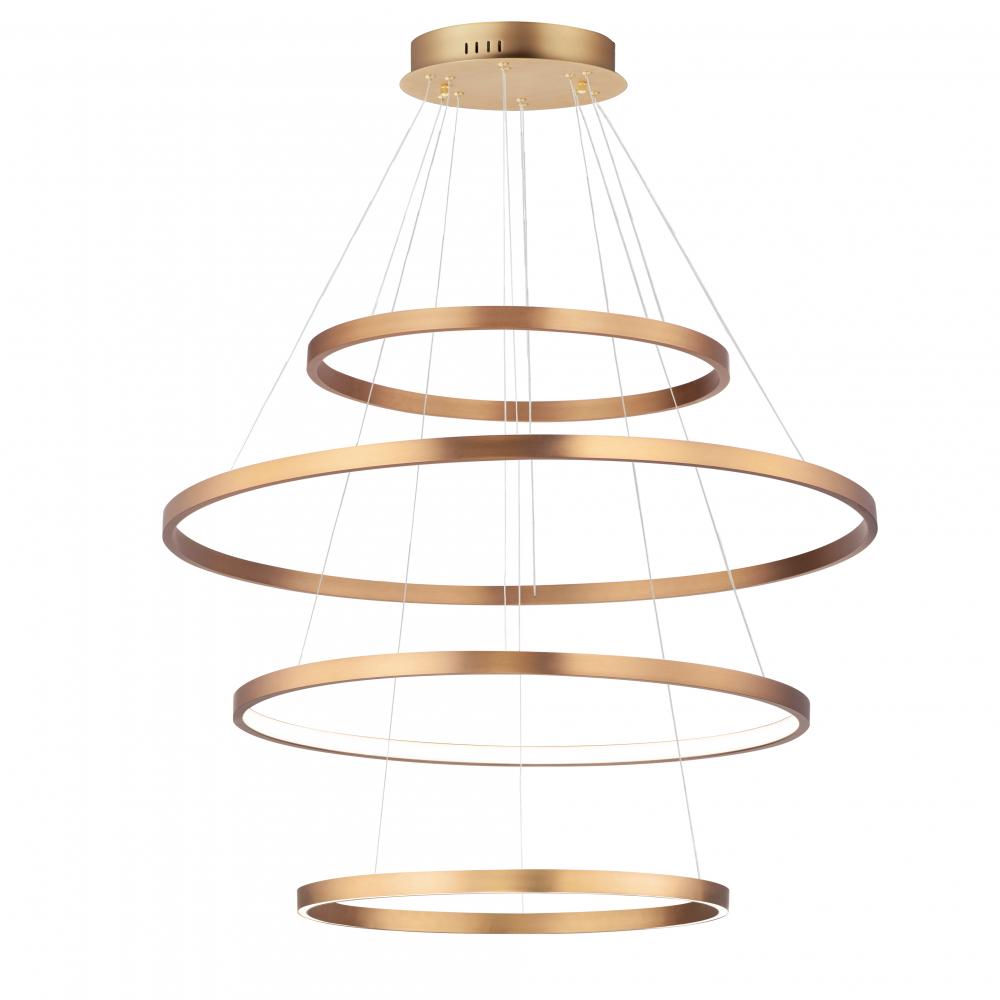 ET2 Lighting E22729-GLD Groove 4-Tier LED Pendant WiZ