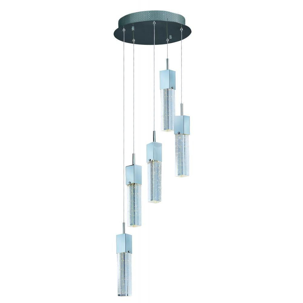 ET2 Lighting E22765-89PC Fizz III 5-Light LED Pendant